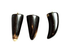 Black Horn Tooth Pendants Large - Lucky Amulets