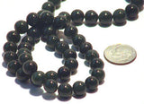 Black Jade Round Gemstone Beads