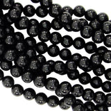 Black Onyx Round Gemstone Beads