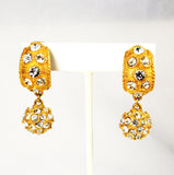 Blanca Elegant Rhinestone Clip On Earrings