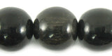 Black Horn Round Bead Strands