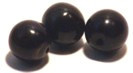 Black Horn Round Beads