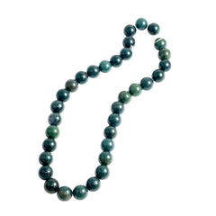 Green Bloodstone Round Beads - A Quality Strands Gemstone