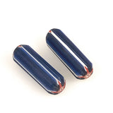 Blue, White Red Chevron Glass Tubes