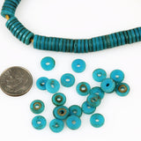 African Trade Sliced Blue Prosser Beads