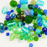 Vintage Blue Green Glass Beads