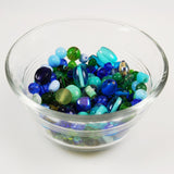 Vintage Blue and Green Glass Bead Mix