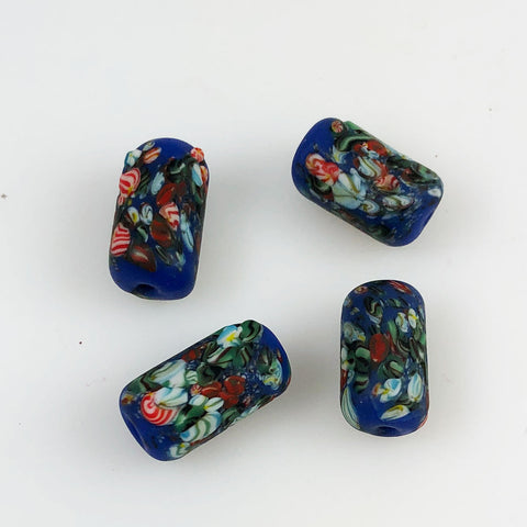 Antique Blue Millefiori African Trade Beads