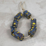 Blue & Yellow Millefiori African Trade Beads