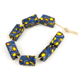 Blue & Yellow Millefiori African Trade Beads