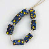 Blue & Yellow Millefiori African Trade Beads