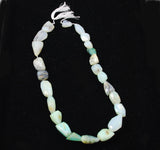 Natural Blue Opal Nugget Bead Strands