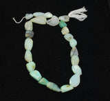 Natural Blue Opal Nugget Bead Strands