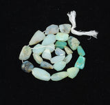 Natural Blue Opal Nugget Bead Strands