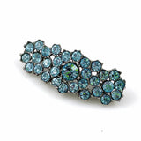 vintage blue rhinestone brooch