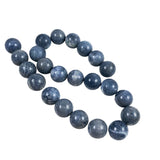 Blue Denim Coral Beads 18mm Vintage