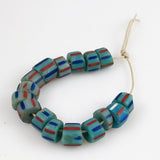 Blue Striped African Trade Beads