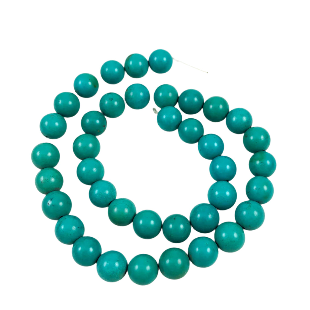 Natural Turquoise 10mm Round Beads