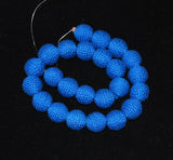 Blue Crochet Beads (12)