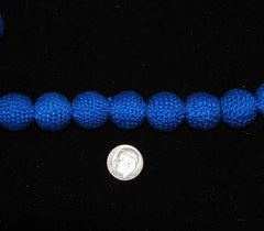 Blue Crochet Beads (12)