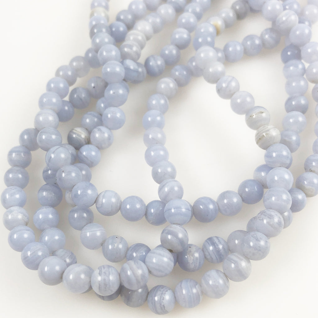 Gemstones - Mixed Agate Round Beads 4mm