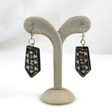 Carved Bone Pierced Earrings