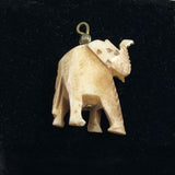 Carved Bone Elephant Pendant