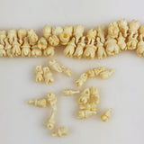 bone floral beads