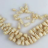 Carve bone floral beads 