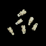 Vintage flower bone beads