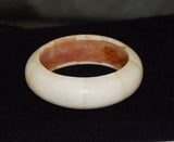 Chunky Bone Bangle Bracelet Vintage