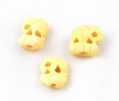 Bone Carved Elephant Beads (3)