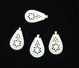 Back of Pierced & Carved Bone Pendants Vintage