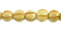 Bone Squash Round Beads