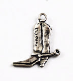 Vintage Sterling Silver Western Cowboy Boot Charm