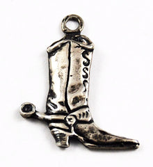 Sterling Silver Cowboy Boot Charm Vintage