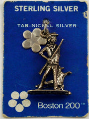 Sterling Boston Minuteman Charm Vintage