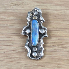Australian Boulder Opal Pendant Sterling Silver