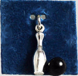Sterling Silver Wells Bowling Charm Vintage