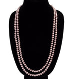 Bronze Pearl Necklace 8mm Flapper Style