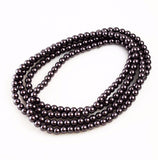 Bronze Pearl Necklace 8mm Flapper Style