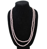 Bronze Pearl Necklace 8mm Flapper Style