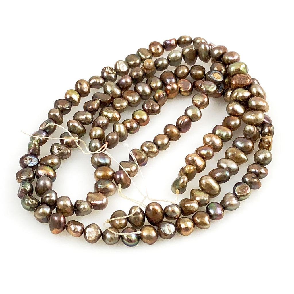 Gold Freshwater Pearl Beads – Estate Beads & Jewelry