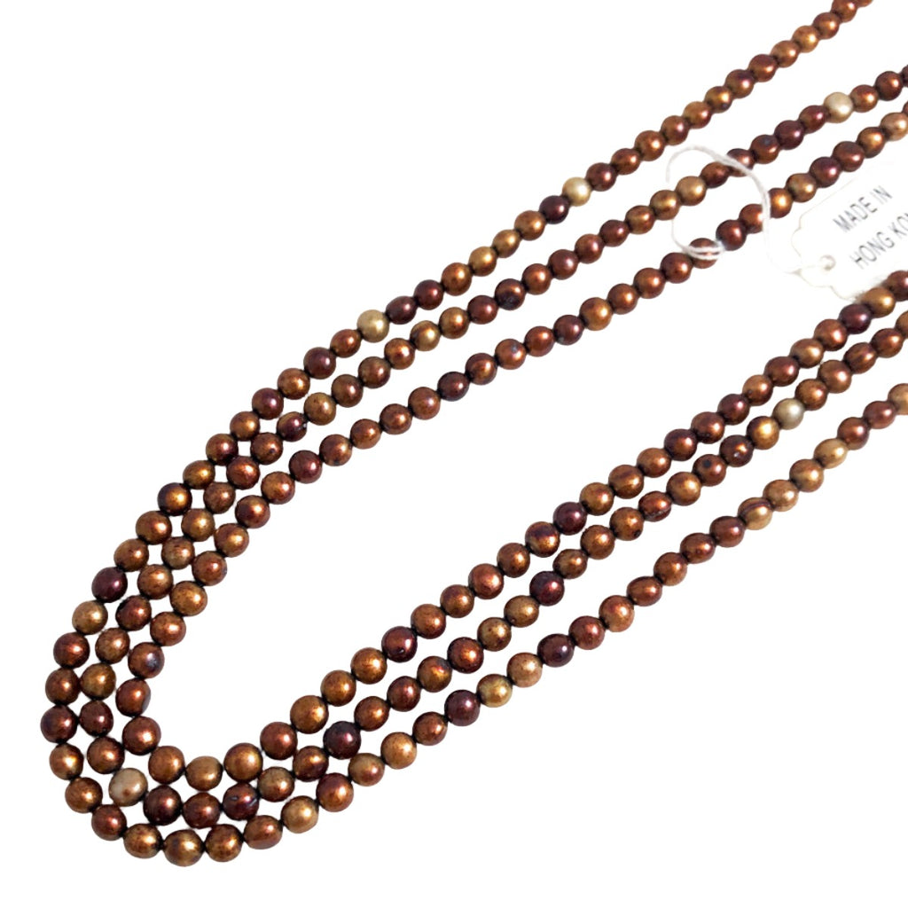 Bronze Freshwater Pearl Beads 4-5mm