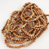 Brown Fossil Beads Vintage