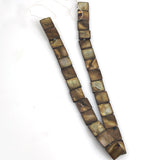 Brown mother of pearl beads