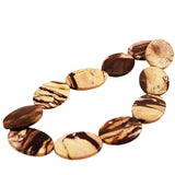 Brown Zebra Jasper Beads Large Ovals