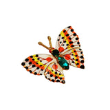 Enamel Butterfly Brooch Czechoslovakia Vintage