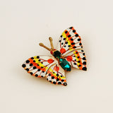 Enamel Butterfly Brooch Czechoslovakia Vintage