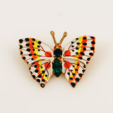 Enamel Butterfly Brooch Czechoslovakia